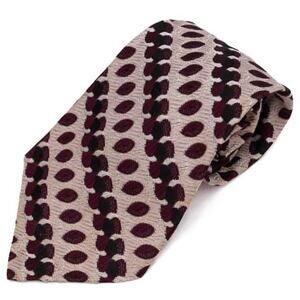 Vintage Mitzi Cravat Burgundy Polka Dot 60's 70's Tie Made In Italy